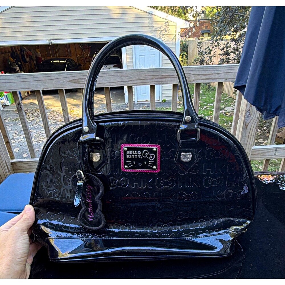 Loungefly Sanrio Hello Kitty Black Handbag Purse w/ Inside Pockets 2014